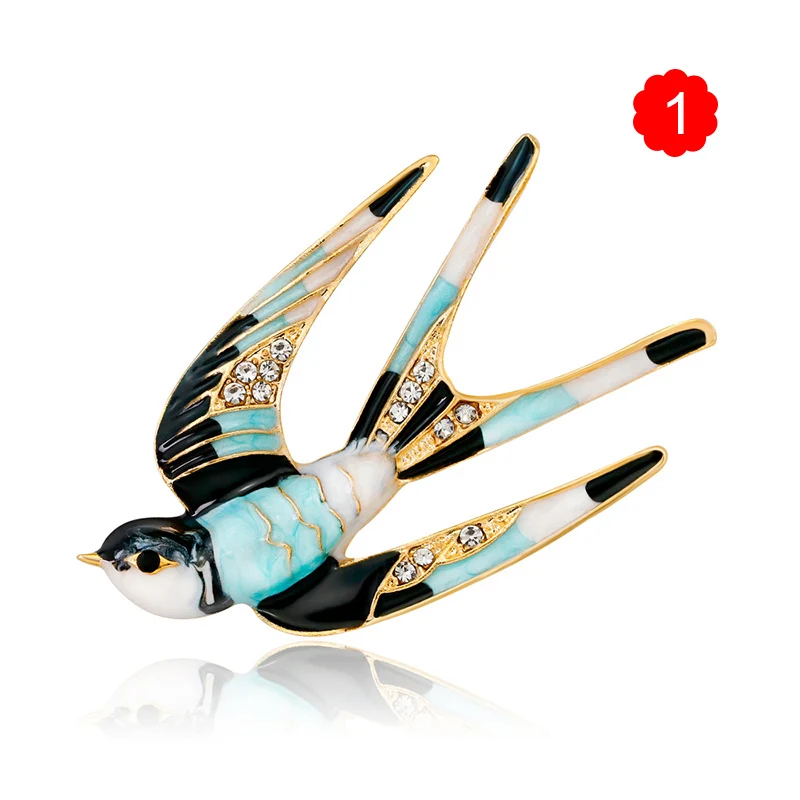 

Brooch Corsage Pin Swallow Shape Alloy Jewelry Decoration Dress Clothes Accessory Gift CX17