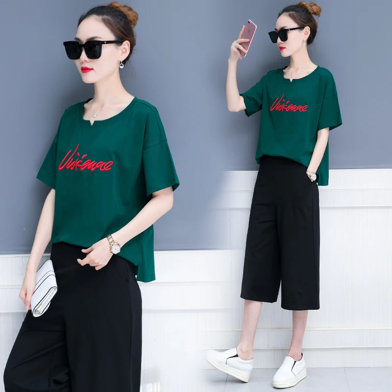 

YICIYA sleeve loose 2 piece set women pant and top plus size large outfit tracksuit sportswear co-ord sets summer 2020 clothing