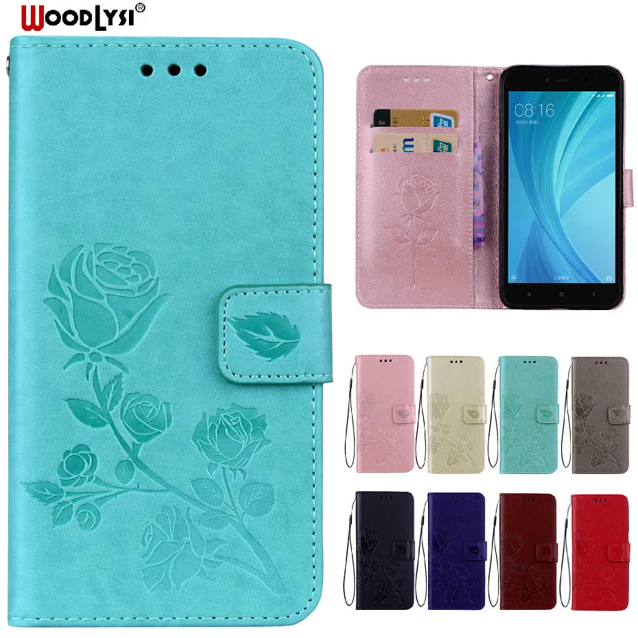 WoodLysi Leather Flip Case For Xiaomi Redmi Note 5A Pro (32/64 GB) 16G Wallet Phone | Мобильные телефоны и аксессуары