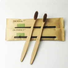 2 шт коричневая Бамбуковая зубная щетка деревянная зубная щетка новинка бамбуковая мягкая щетина Capitellum бамбуковое волокно деревянная ручка