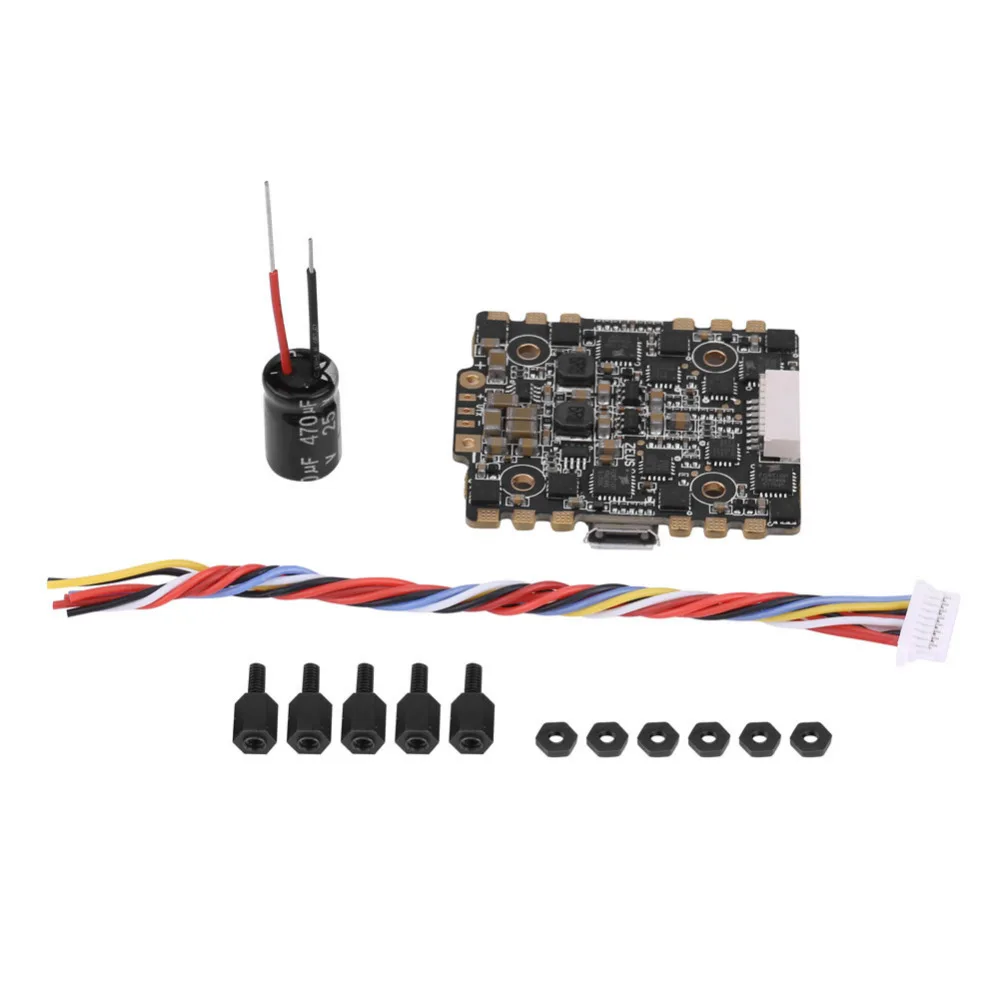 

XJB F4 Zeus Flight Controller Integrated with OSD 5V BEC AIO 15A BLheli_S 4 In 1 ESC RC Flight Controller for FPV Drone