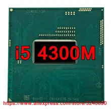 Orijinal intel Core i5 4300M SR1H9 CPU (3M Önbellek/2.6 GHz-3.3 GHz/Çift çekirdekli) i5-4300M Dizüstü işlemci ücretsiz kargo