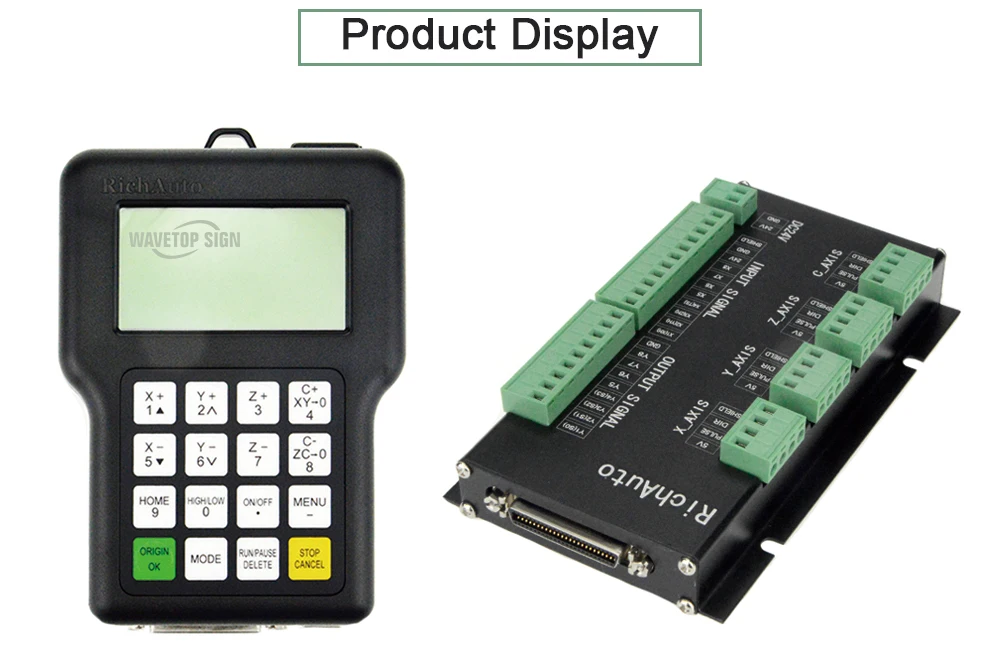 RichAuto DSP A11 A12S A15 A18 3 оси связь 4 оси связь контроллер Поддержка станок cnc с автоматической заменой инструмента multi-головки обмена