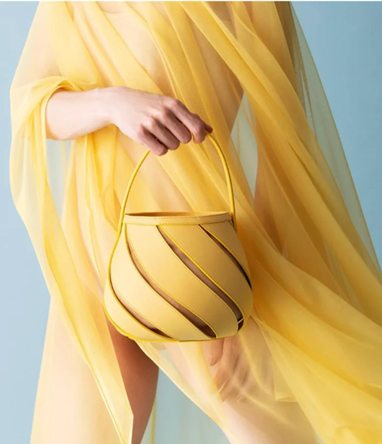 العلامة التجارية الجوف دلو حقيبة أعلى مقبض المرأة أكياس عارضة الكتف حقيبة ساعي أكياس Crossbody للنساء مساء مخلب محفظة 2019