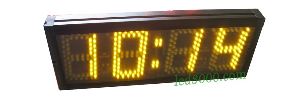 Светодиодные часы abmber color 5 дюймов многофункциональные время и температура|clock