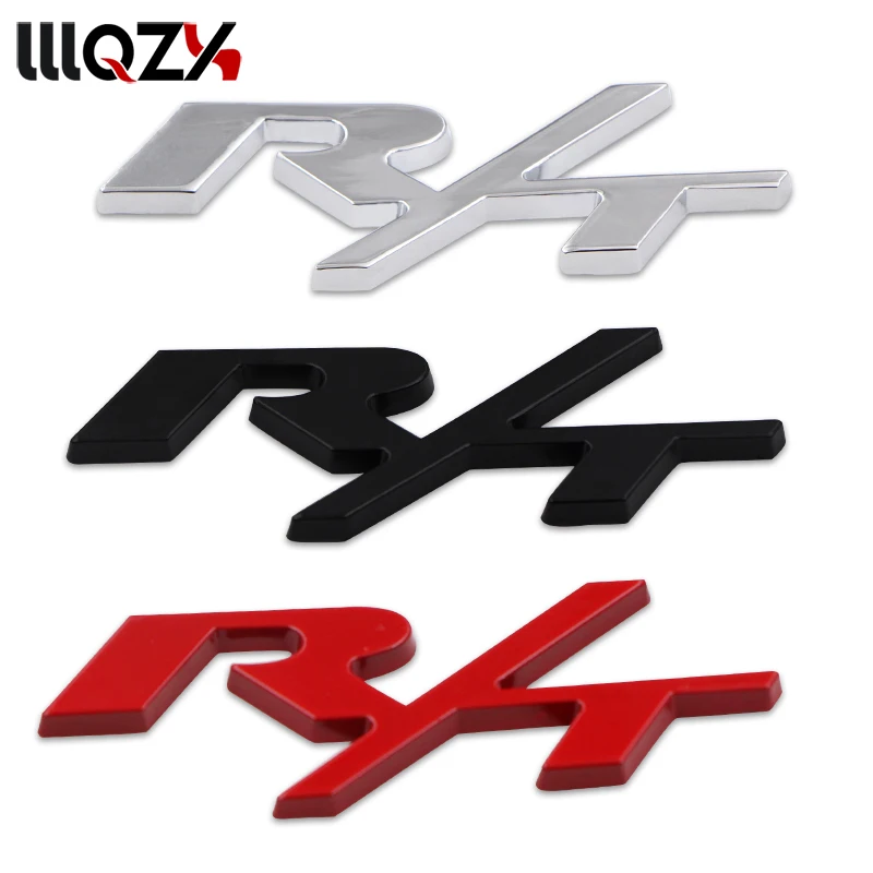 1 шт. Металл 3D автомобиля стикеры R/T RT логотип эмблема значок с винтовая прокладка комплект подходит для Chrysler Dodge стильная автомобильная