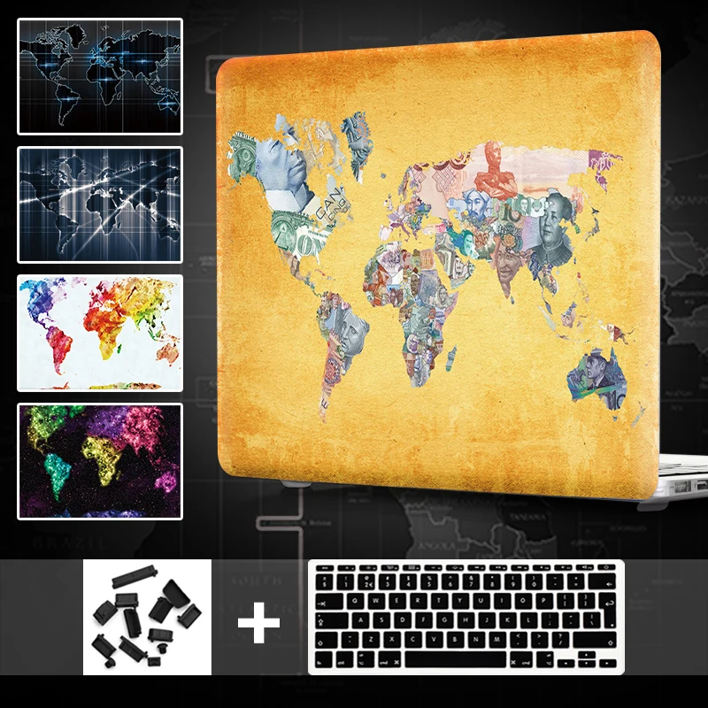 Чехол для macbook Pro 13 15 2017 чехол карта мира ноутбука 2018 A1989 A1990 A1707 A1706 | Компьютеры и