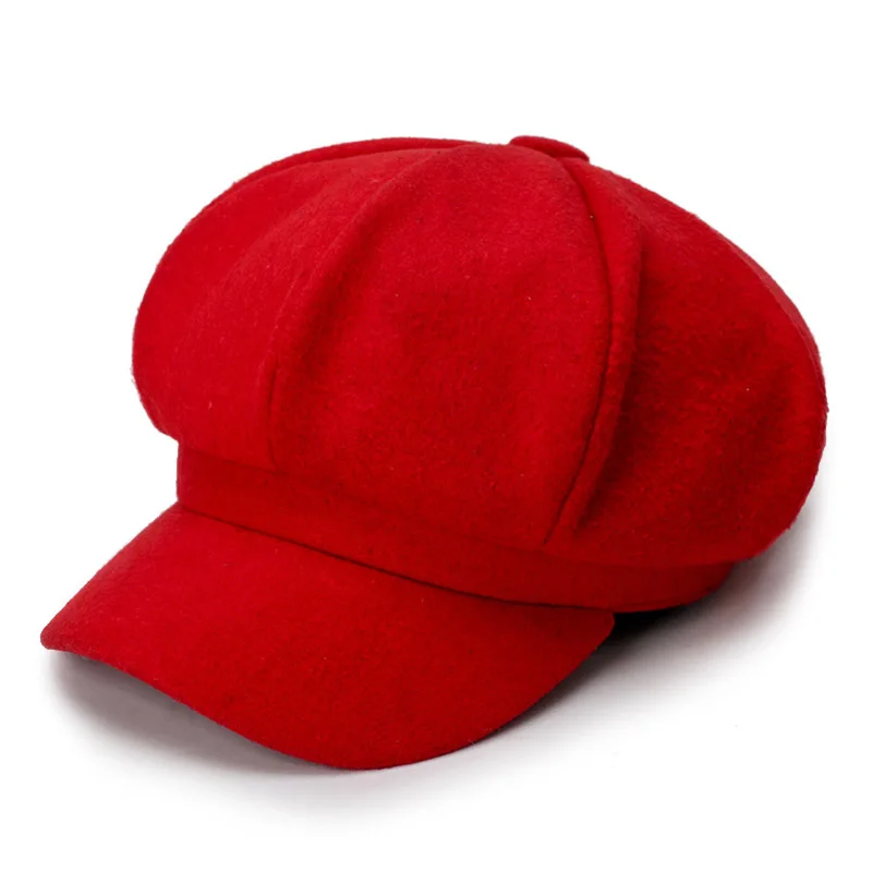 [AETRENDS] винтажные Восьмиугольные шляпы для женщин и мужчин, модные шерстяные шляпы, кепки s Z-6268