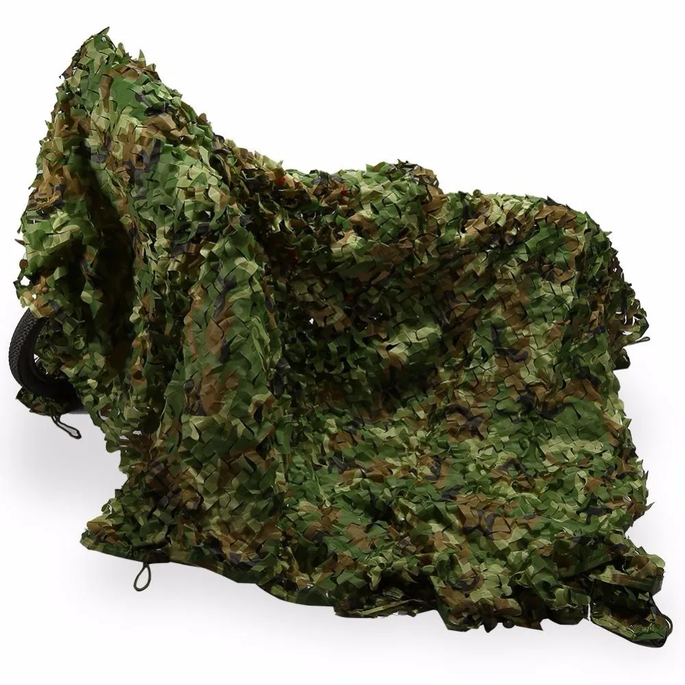 

1.5 x 5m Outdoor Hunting Camping Car Covering Military Camouflage Shade Net Hunting Tent Woodlands Leaves Camo Cover