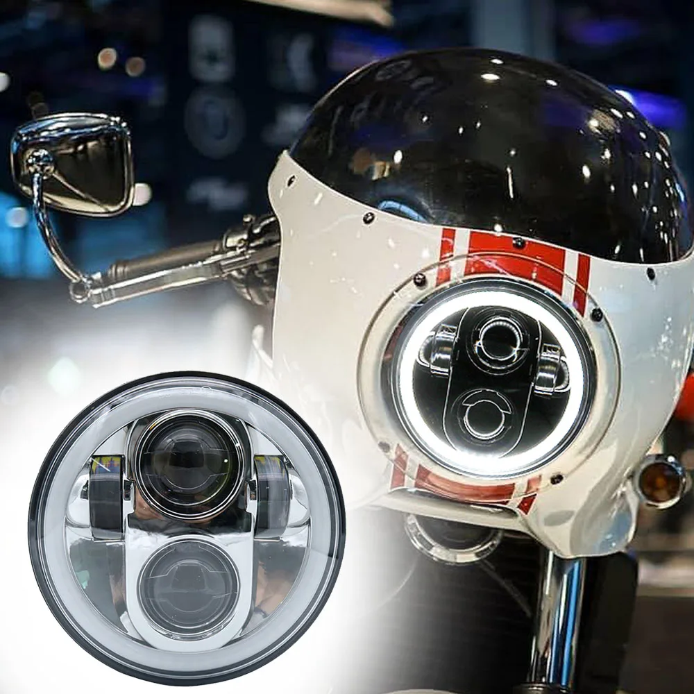 5 75 &quotсветодиодный проектор фара для Yamaha trx850 V Star XVS 250 650 950 1100 1300 3/4 &quot5 дюйма