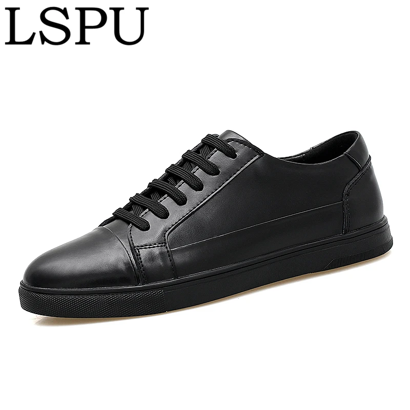 

New Arrival Genuine Leather Men Skateboarding Shoes Lace-up Breathable Casual Men Sneakers Fashion Men Trainers Shoes Size 38-44