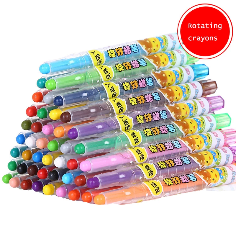 

12/18/24/36 Pcs Erasable Colored Marker Pens Rotatable Crayon Face Painting Art Chancery Drawing Graffiti Art Markers Stationery