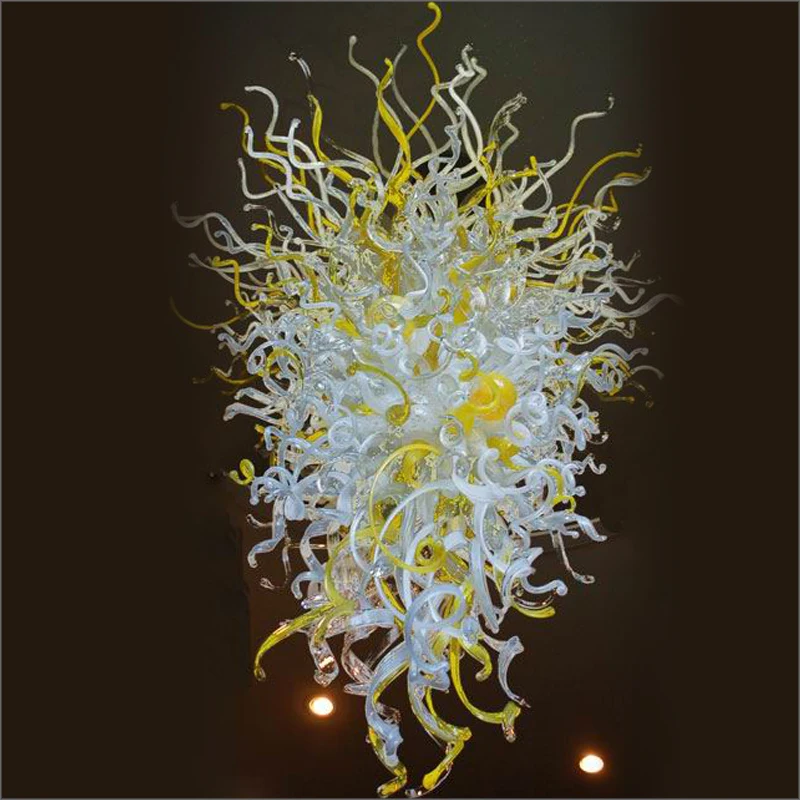 

Customer Made Chihuly Style New Arrival Warranty Colorful Hot Sale Hand Blown Glass Chandelier for Hotel Home