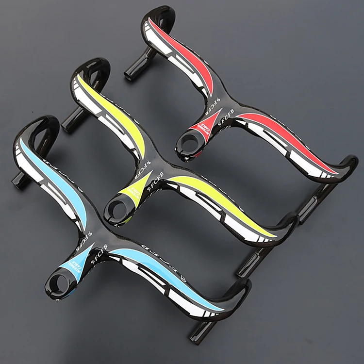 

FCFB Full Carbon Fiber MTB Bicycle Integrated Handlebar Carbon Handlebar With Stem Carbon Road Handlebar Bike Accessories