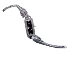 Jade Angel, женские наручные часы, Леопардовый марказит, черный, 925 серебро, винтажный браслет, подарки на день благодарения, подарки на день матери