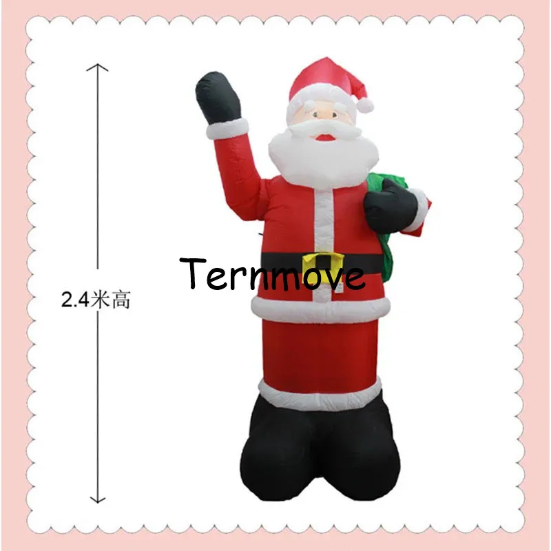 

Inflatable Santa Claus with led lighted airblown Outdoors Christmas Decorations for Home Yard Garden Decoration Merry Christmas