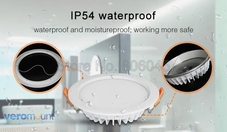 Milight 6W 9W 12W 15W 18W 25W RGB+CCT LED Downlight Ceiling Spotlight AC110V 220V FUT060 061 062 063 064 065 066 068 069