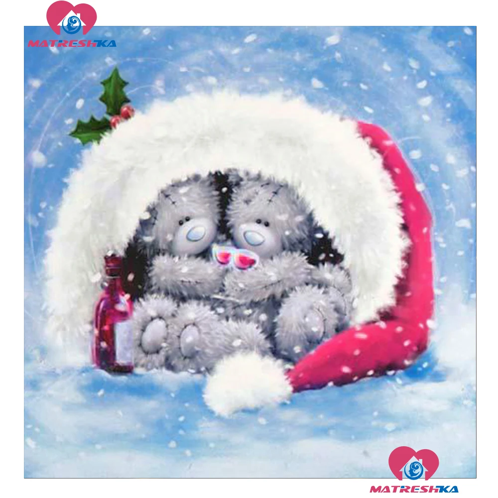 

Diamond Embroidery 5D DIY Diamond Painting completely Teddy bear Diamond Painting Animals Rhinestone Cross Stitch Kits stickers