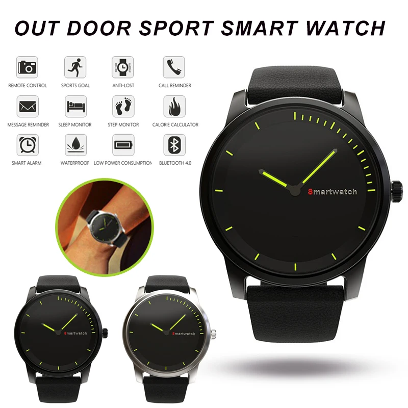 Bluetooth Водонепроницаемый N20 Smart Watch Sport Шагомер удаленной Камера часы SMS напоминание