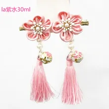 Ретро прекрасный розовый красный заколка для волос для малышей