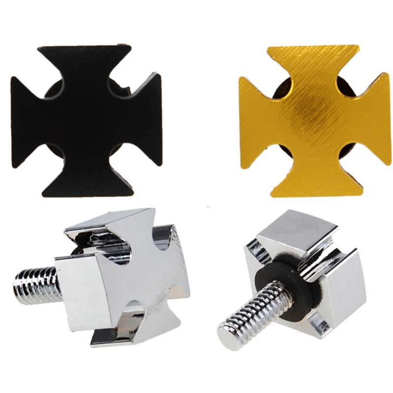 

Golden Black Silver Screw Bolt 6mm 1/4'' Seat Quick Mount Bolt Screw Cap For Harley Touring Davidson Sportster 1996-2015 Custom