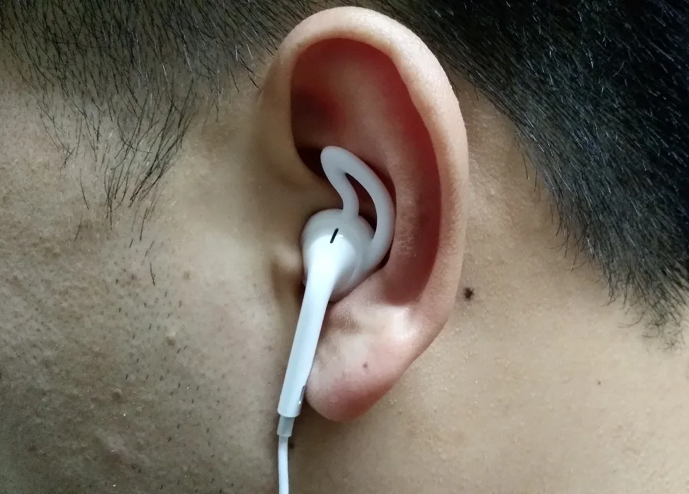 50 пар/100 шт., силиконовый чехол, наушники, чехол для Apple IPhone X 8 7 6 Plus, 5 наушников, ушной наконечник, ушной крючок с крыльями
