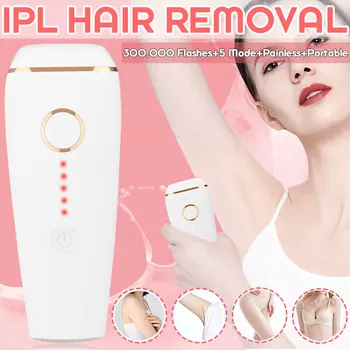 

Laser Depilator IPL Epilator Permanent Hair Removal Body Leg Bikini Trimmer Epilator Machine For Women 300,000 Flashes 5 files