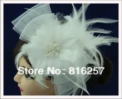 Бесплатная доставка Розничная и оптовая торговля белый цвет высокое качество восхитительные шляпы, очень красивые свадебные аксессуары