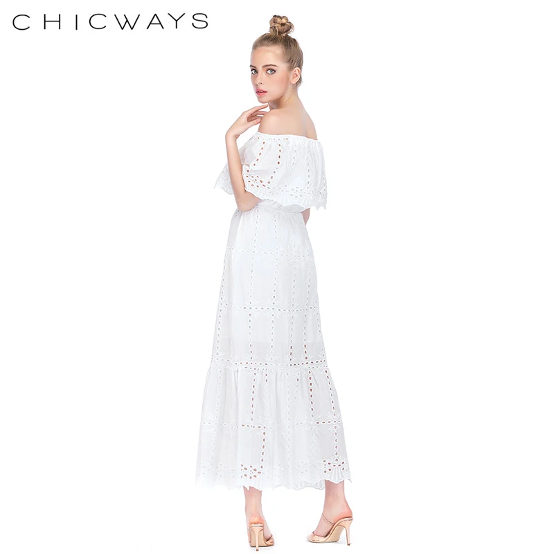 Chicways сексуальное повседневное пляжное осеннее платье с вырезом лодочкой и