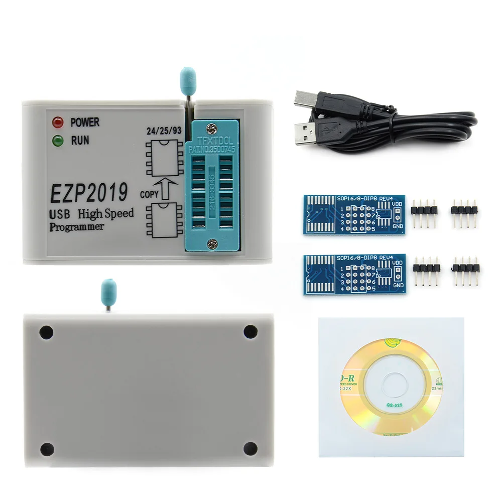 Высокая Скорость USB SPI программатор EZP2019 EZP2013 EZP2010 поддержка WIN7 и 8 24 25 26 93 EEPROM 25 флэш-память, BIOS Чип - Цвет: EZ2019