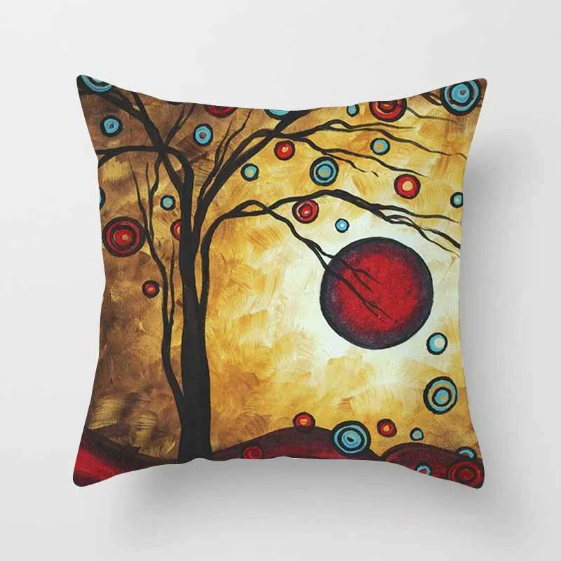 Красивый модный чехол для подушки с изображением деревьев, цвет воды, Креативные фотографии, квадратная наволочка для подушки, размер 45*45 см - Цвет: 1
