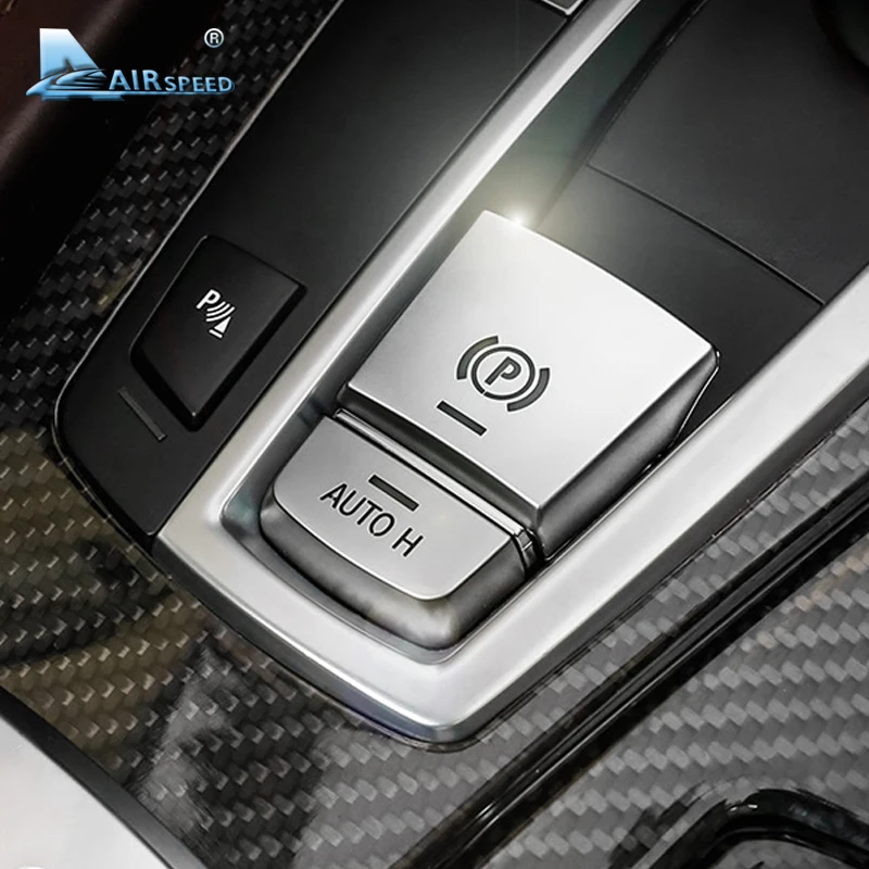 Airspeed ABS Car Parking Brake Switch Auto Hold Button Decorative Covers for BMW F10 F07 F01 X3