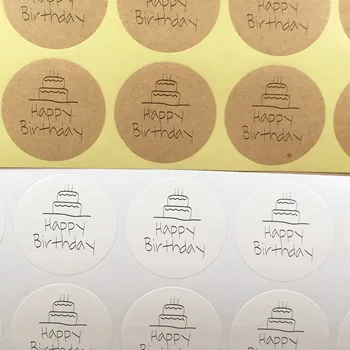 

500pcs/lot thank you Kraft Brown 3.5cm Gift Decoration Labels ,Cake/Biscuits/Cookie Packaging Box/Bag Seal Self adhesive Sticker