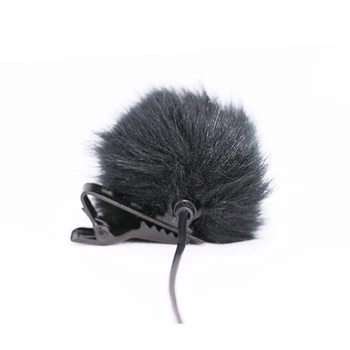 

Artificial Fur Windscreen Windshield Wind Muff for Lapel Lavalier Microphone Mic