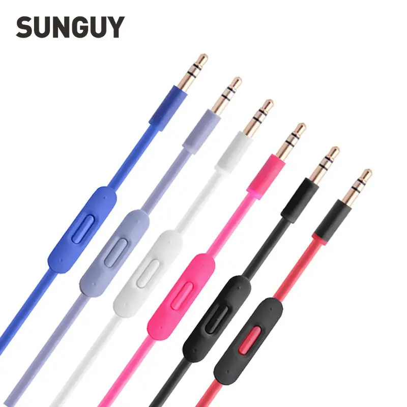 Replacement Headphone Cables with Mic Stereo Audio Remote Talk Cords