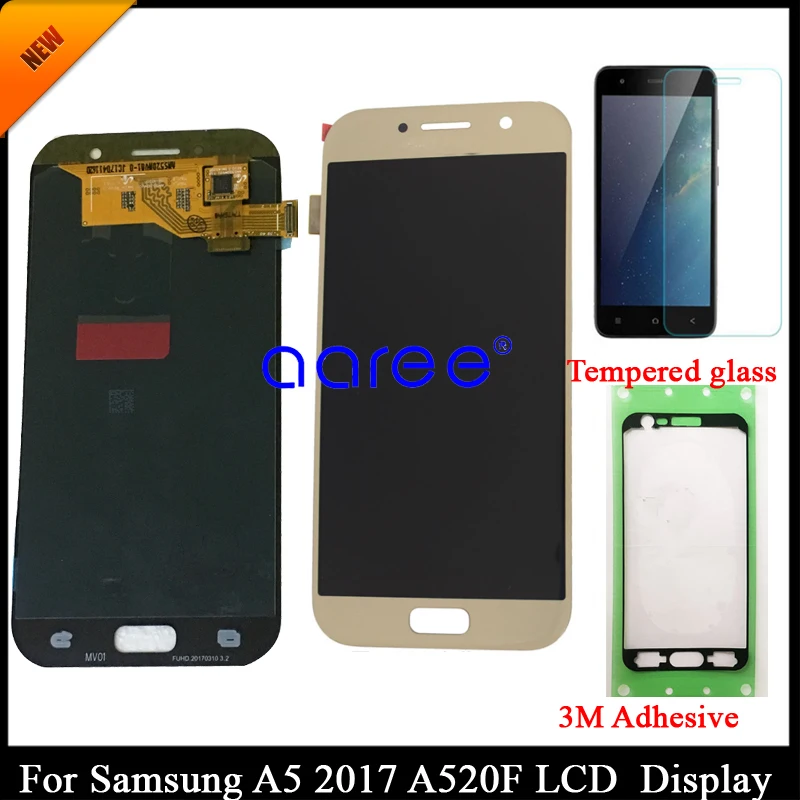 

tested Super AMOLED For SAMSUNG A520 LCD A520 A5 2017 LCD for Samsung A5 2017 A520 Display LCD Screen Touch Digitizer Assembly