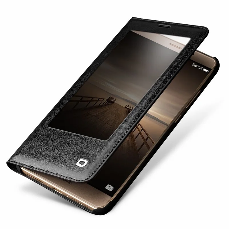 imágenes para QIALINO para Huawei Mate 9 Cajas Del Teléfono Móvil Funda de Cuero Smart View Window Genuino para Huawei Mate 9 Bolsas Cubierta imágenes para QIALINO para Huawei Mate 9 Cajas Del Teléfono Móvil Funda de Cuero Smart View Window Genuino para Huawei Mate 9 Bolsas Cubierta