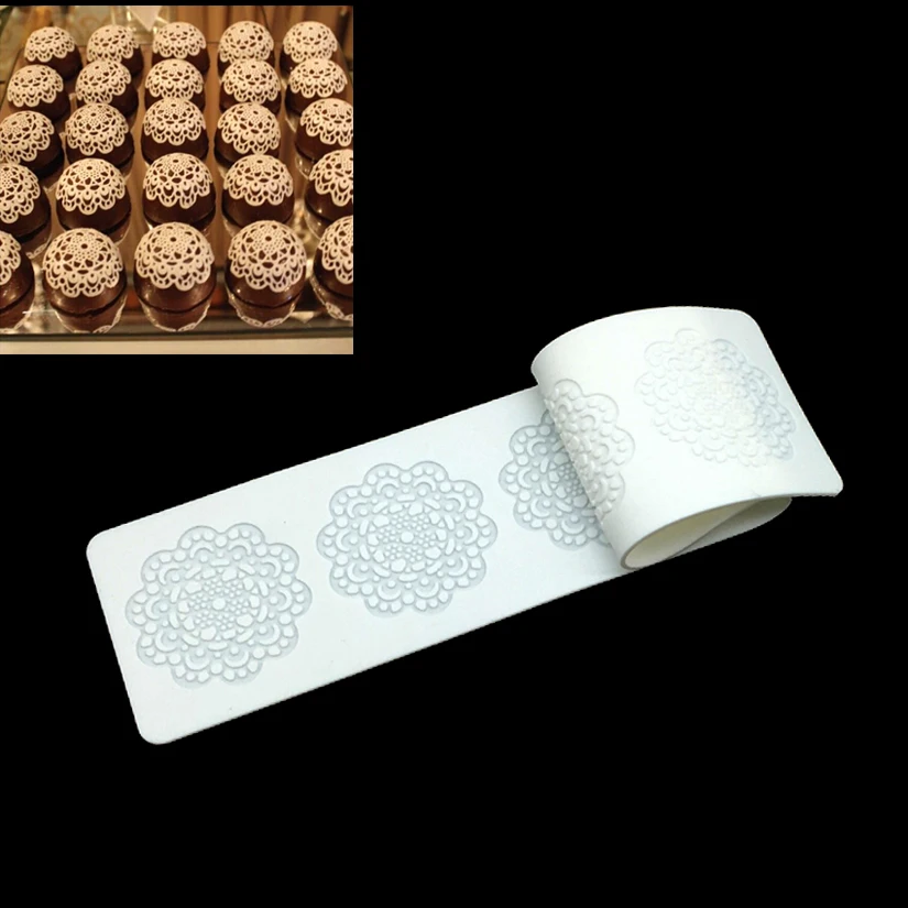 

Silicone Mat To Create Sugar Laces, CT-5003 Rectangle 100% Food-Grade Silicone Baking Mat, Cake Decorating Tools