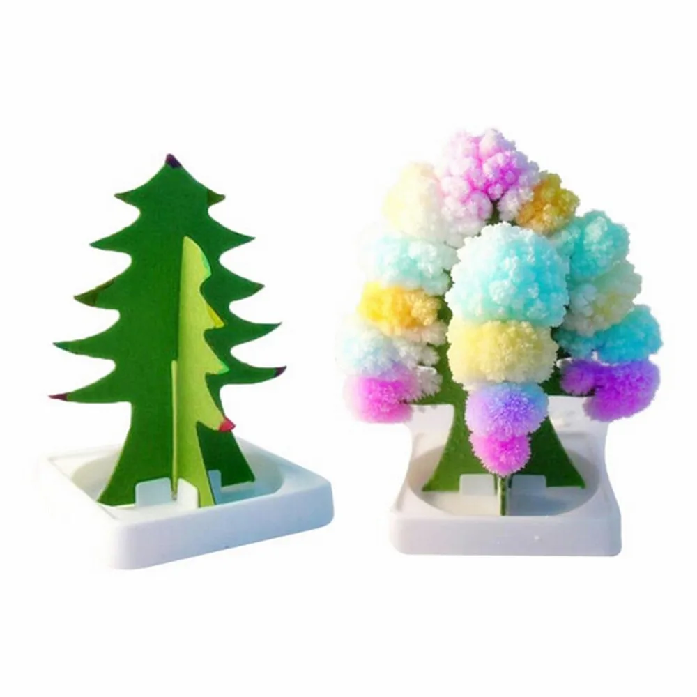 

Paper Tree Flowering Toy Creative Colorful Magic Tree Paper Crafts Gift