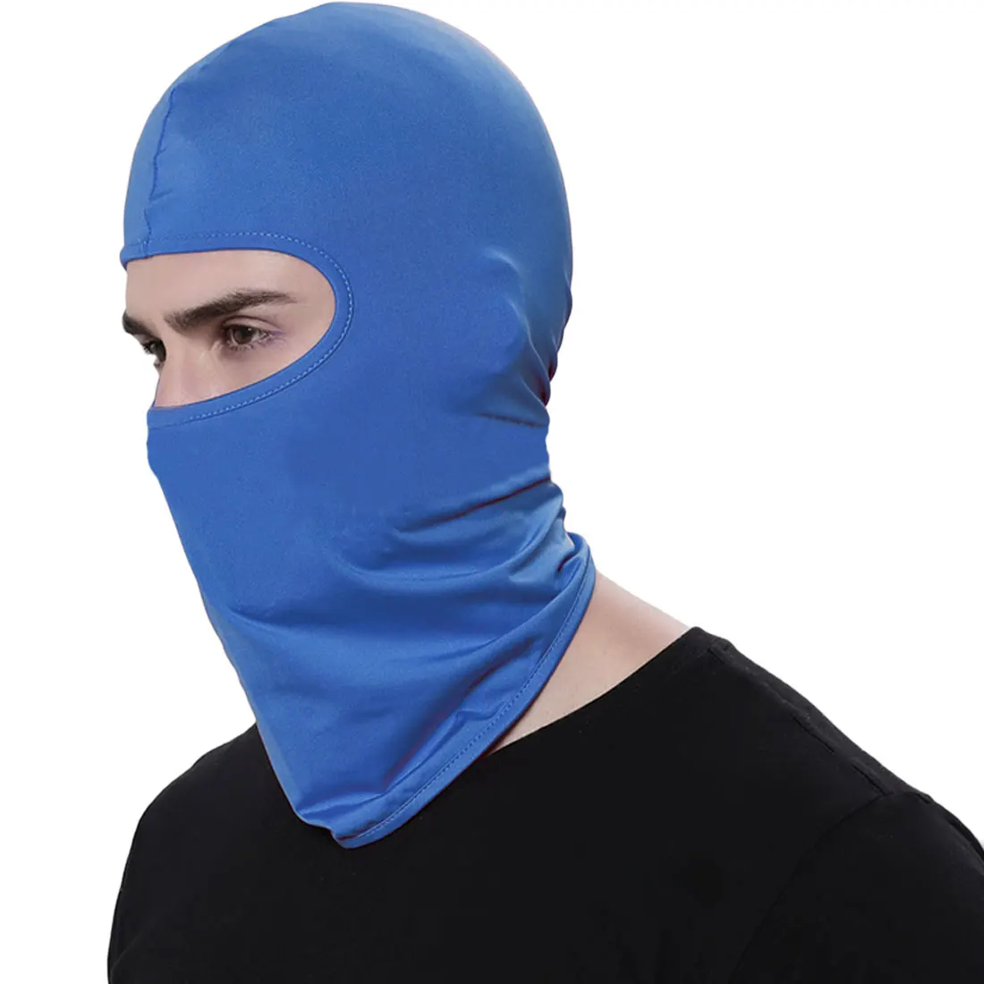 Горячая мотоциклетная маска для лица для велоспорта Лыжная защита шеи наружная Балаклава маска для всего лица ультра тонкая дышащая ветрозащитная - Цвет: Royal Blue