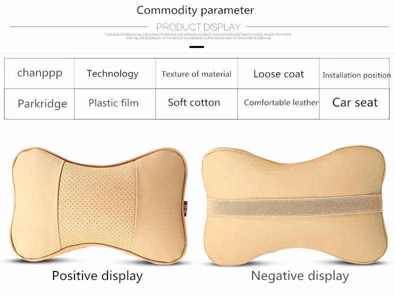 Бренд 2 шт 3D искусственная кожа автомобиля шеи подушки удобные универсальные подголовник подходит для большинства автомобилей заполняет волокна