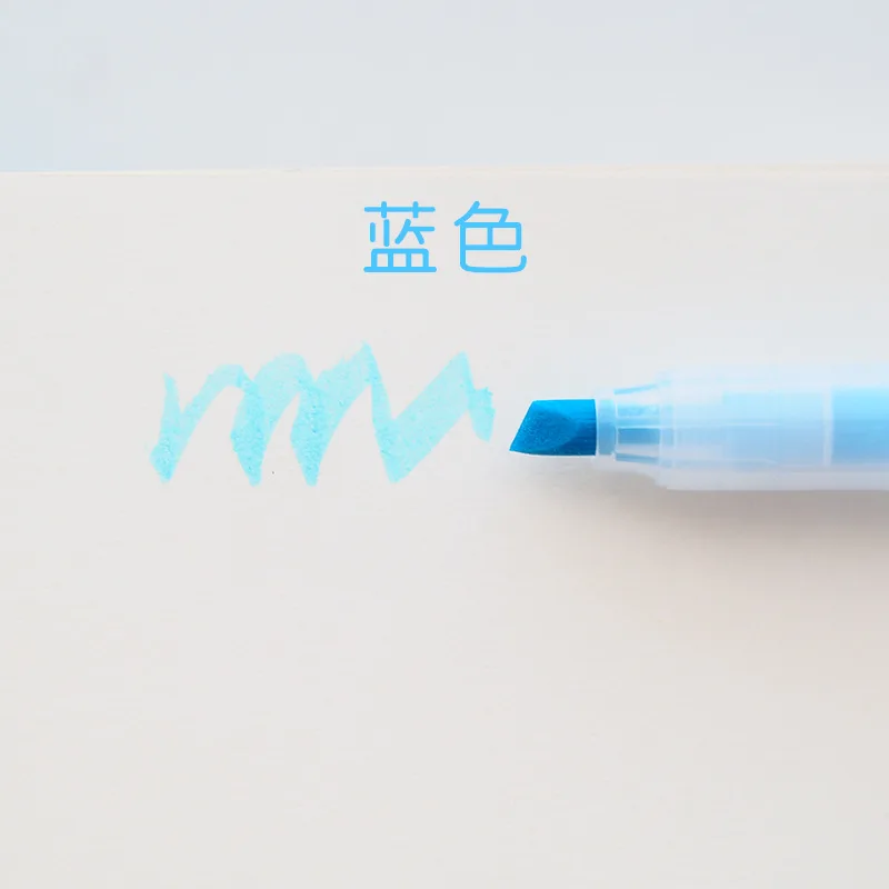 10 цветов милые пластиковые маркеры Kawai акварельные ручки для граффити живопись корейские канцелярские принадлежности офисные школьные принадлежности - Цвет: 1