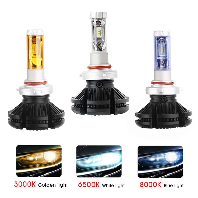 

2pcs Car headlight H4 Hi/Lo Beam LED Car CSP Chip H1 H3 H11 H13 9005 9006 LED Front Headlight Fog Lamp Front Headlight Bulbs