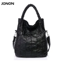 Jonon Сумки из натуральной кожи женские сумки из натуральной овчины Лоскутные сумки через плечо для женщин