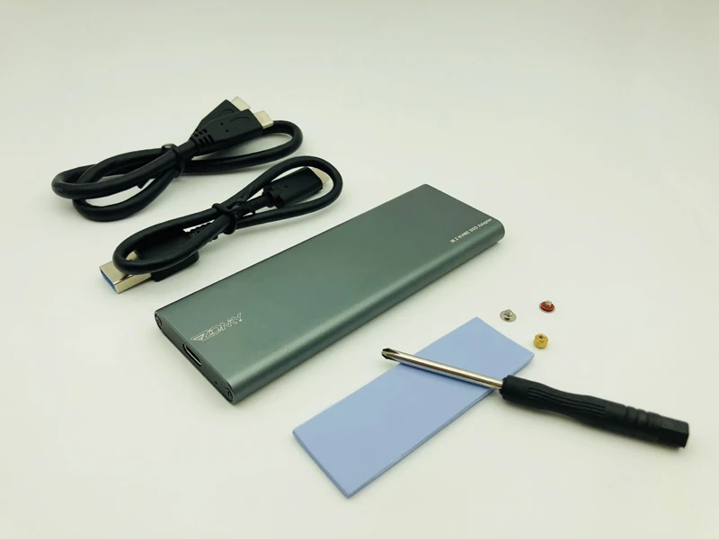 

M.2 NVMe USB 3.1 Type C SSD Mobile Box for Hard Disk External HDD Enclosure M Key PCI-E NVMe SSD Case for 2230 2242 2260 2280