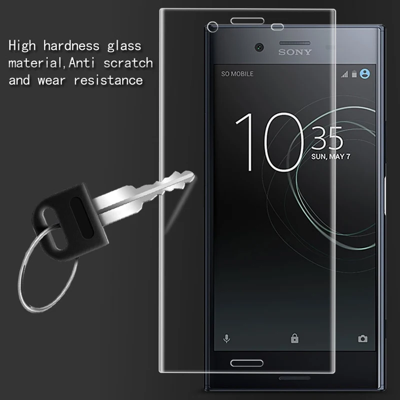 3D изогнутое закаленное стекло с полным покрытием для Sony Xperia XZ Premium 9H прозрачная