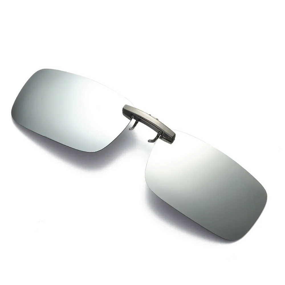 Съемный для водителя очки ночного видения линзы вождения металла Поляризованные клип на очки солнцезащитные очки анти-УФ очки