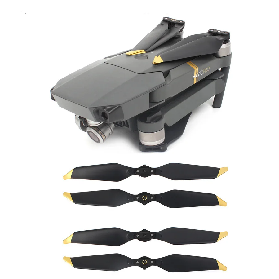 

4pcs 8331 Low Noise Propeller for DJI Mavic PRO Platinum Drone Noise Reduction Blade Props Replacement Accessories Parts Golden