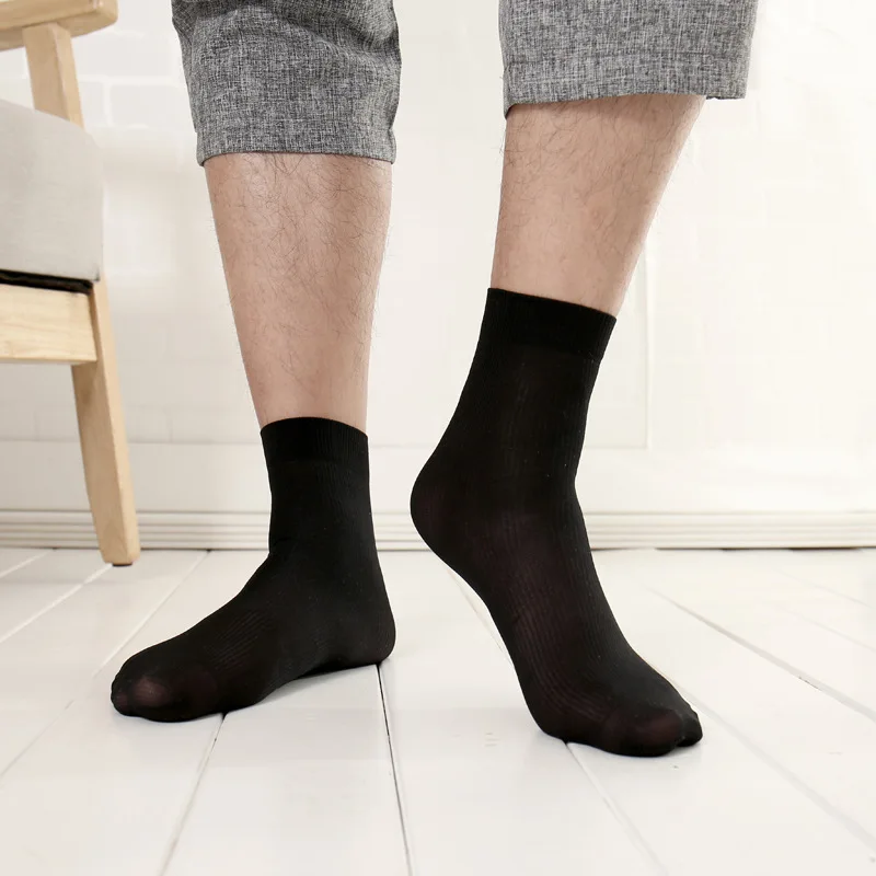 Магазин CRAZY FLY прозрачные мужские носки до щиколотки летние женские тонкие низкие - Фото №1