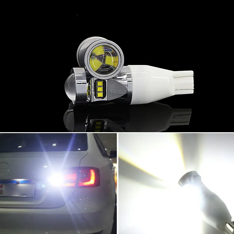 2x W16W T15 светодиодный Клин для лампы резервный обратный светильник без ошибок W16W сигнальная лампа для Lada Toyota Honda Mitsubishi Citroen Skoda Seat